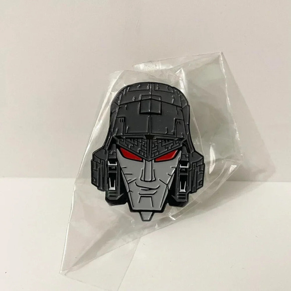 Transformers Megatron Enamel Metal Pin Double Rubber Backing - Picture 9 of 9